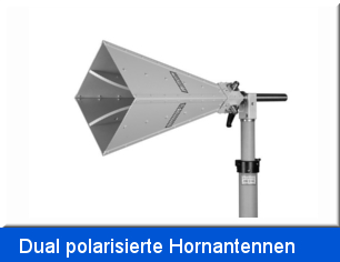 Dual polarisierte Hornantennen